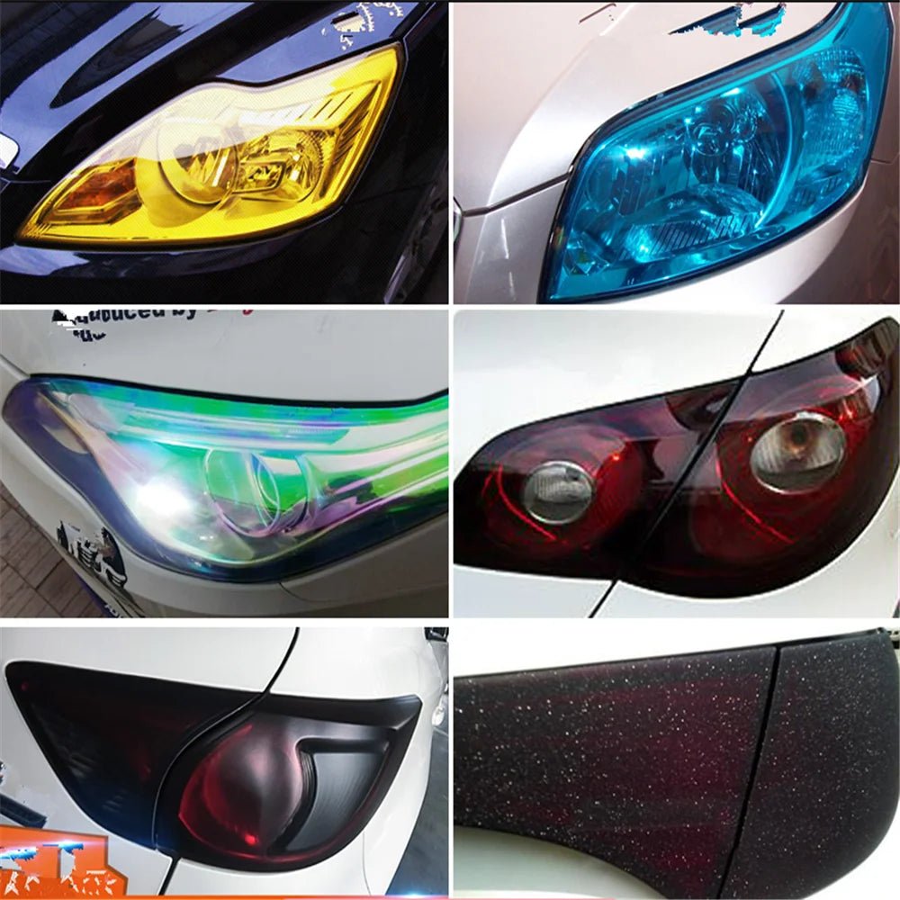 1 Pc 30 * 60 cm Car Light Sticker Film for bmw e46 audi tt nissan juke toyota avensis peugeot 5008 renault clio 4 vw golf 7 - Leroyaumeauto.com