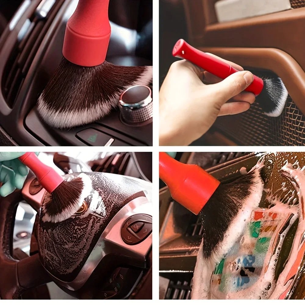 Brosse Nettoyage Voiture - CarUltraSoftBrush™ - Rouge - Leroyaumeauto.com