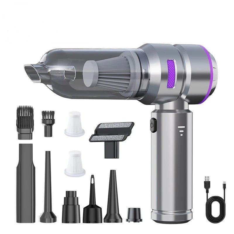 Car Vacuum Cleaner High Power Portable Handheld Wireless Brushless Motor Cleaning Machine Powerful Air Duster for Home Appliance - Leroyaumeauto.com