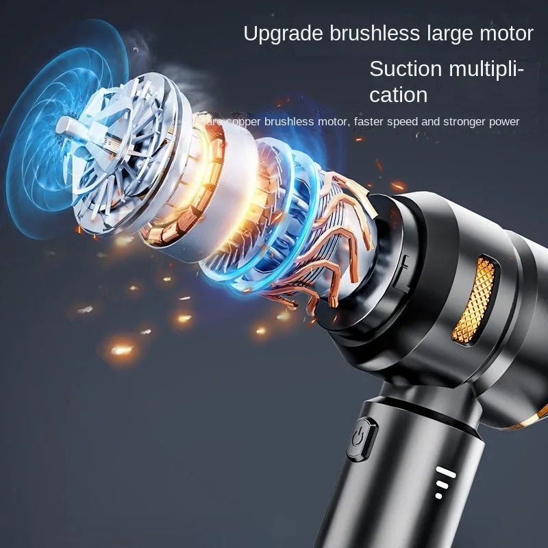 Car Vacuum Cleaner High Power Portable Handheld Wireless Brushless Motor Cleaning Machine Powerful Air Duster for Home Appliance - Leroyaumeauto.com