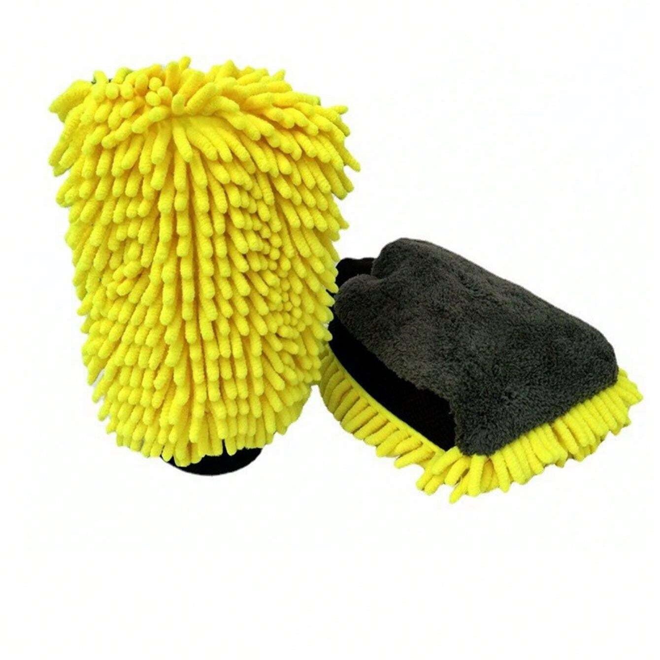 Chiffon Microfibre - CarShineGlove™ - Jaune - Leroyaumeauto.com