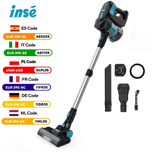 INSE Cordless Vacuum Cleaner, 20KPa Stick Vacuum up to 40min Runtime, 6 - in - 1 Cordless Stick Vacuum for Household Cleaning - Leroyaumeauto.com